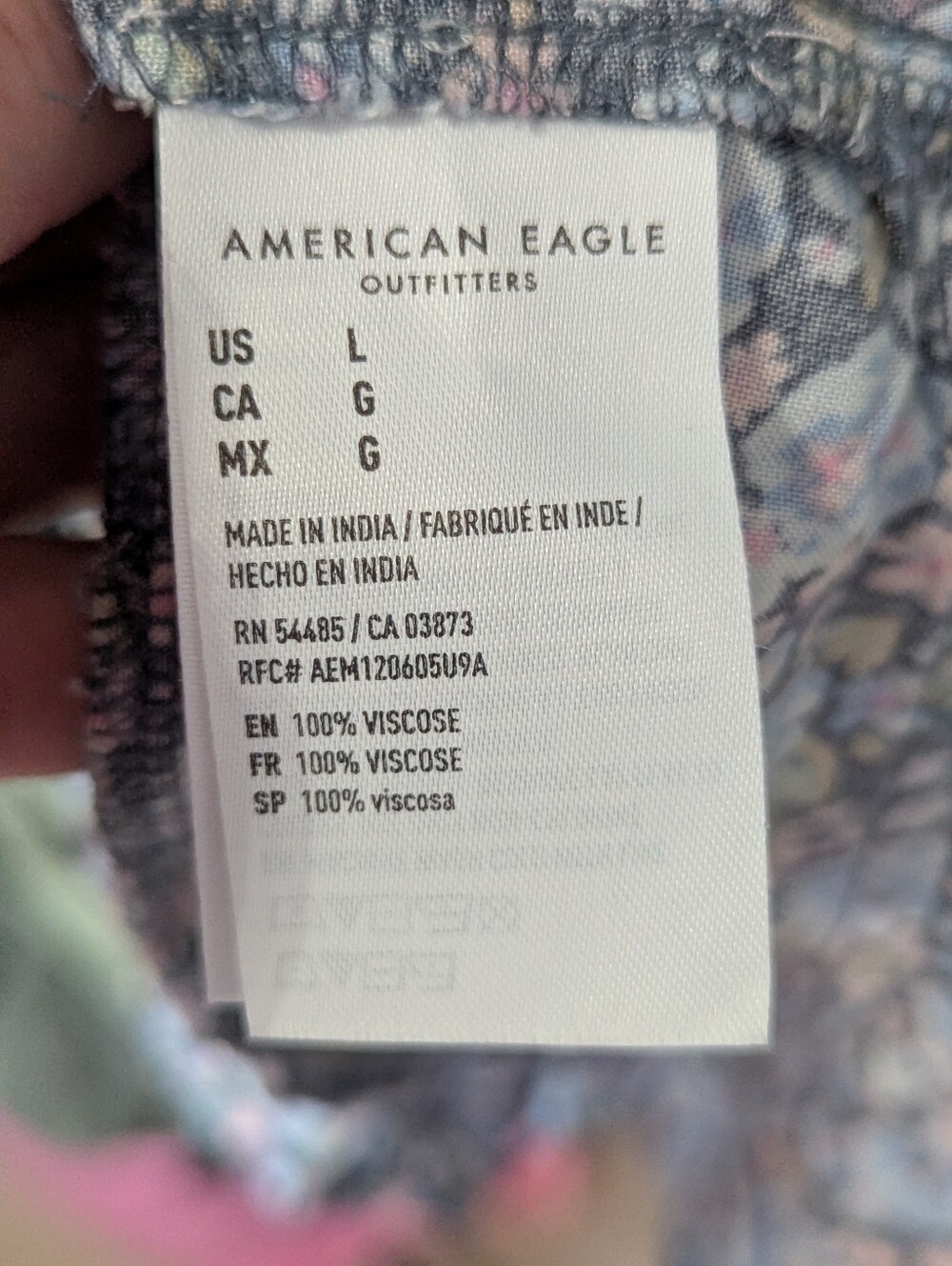 American Eagle Women's Size L Floral Summer Dress NWT - Picture 6 of 6